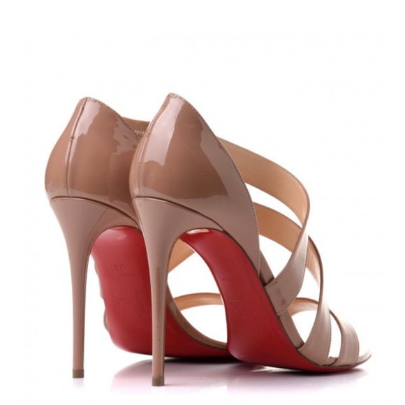 LOUBOUTIN WORLD COPINE 100 PARENT-NUDE-SIZE 37-Worn 2 times-Excellent Condition - Picture 2 of 8